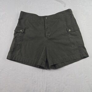 Galyan's Women's Army Green Cargo Shorts Size 12 Pockets‎
